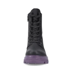 Rieker Damen Biker Boots nachtschwarz-purple