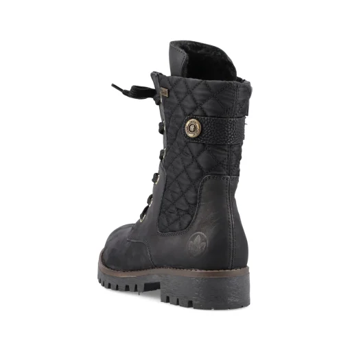 Rieker Damen Biker Boots tiefschwarz