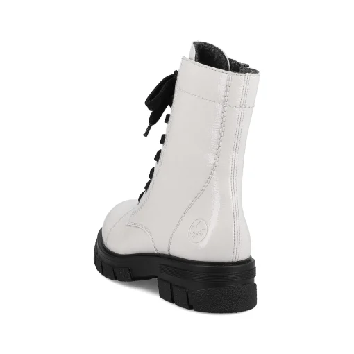 Rieker Damen Biker Boots reinweiß