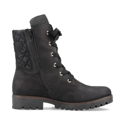 Rieker Damen Biker Boots tiefschwarz