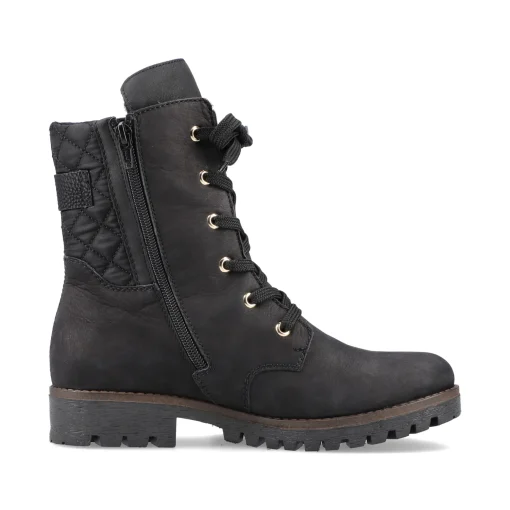 Rieker Damen Biker Boots tiefschwarz