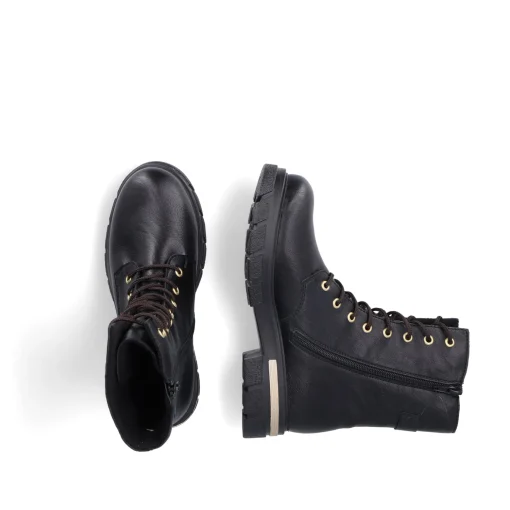 Rieker Damen Biker Boots nachtschwarz