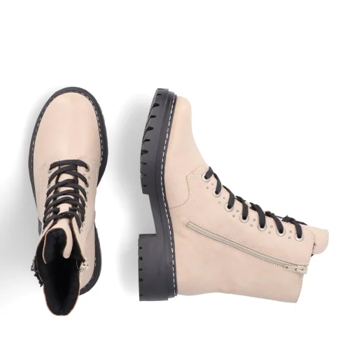 Rieker Damen Biker Boots vanillebeige