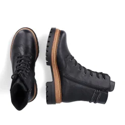 Rieker Damen Biker Boots asphaltschwarz