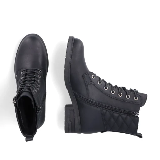 Rieker Damen Biker Boots nachtschwarz
