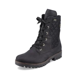 Rieker Damen Biker Boots tiefschwarz