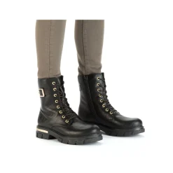 Rieker Damen Biker Boots nachtschwarz