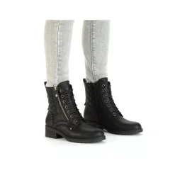 Rieker Damen Biker Boots nachtschwarz