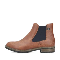 Rieker Damen Chelsea Boots nougatbraun