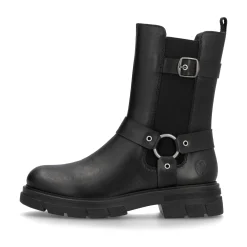 Rieker Damen Chelsea Boots mitternachtsschwarz
