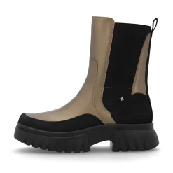 Rieker Damen Chelsea Boots bronze-schwarz