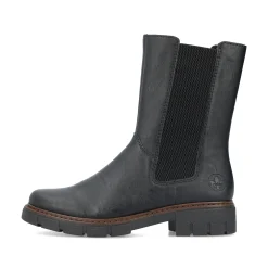 Rieker Damen Chelsea Boots tiefschwarz