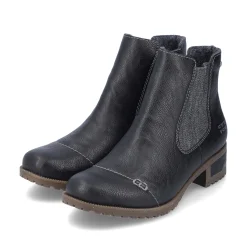 Rieker Damen Chelsea Boots asphaltschwarz