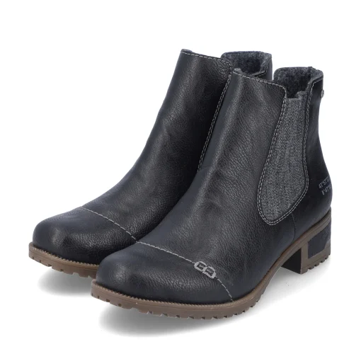 Rieker Damen Chelsea Boots asphaltschwarz