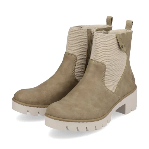 Rieker Damen Chelsea Boots beigebraun
