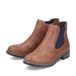 Rieker Damen Chelsea Boots nougatbraun