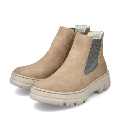 Rieker Damen Chelsea Boots sandbeige