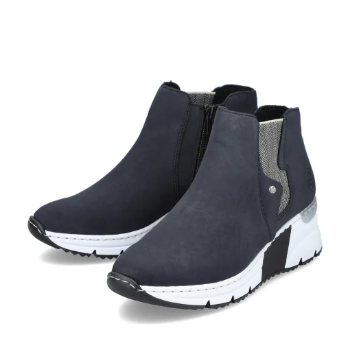 Rieker Damen Chelsea Boots dunkelblau