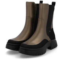 Rieker Damen Chelsea Boots bronze-schwarz