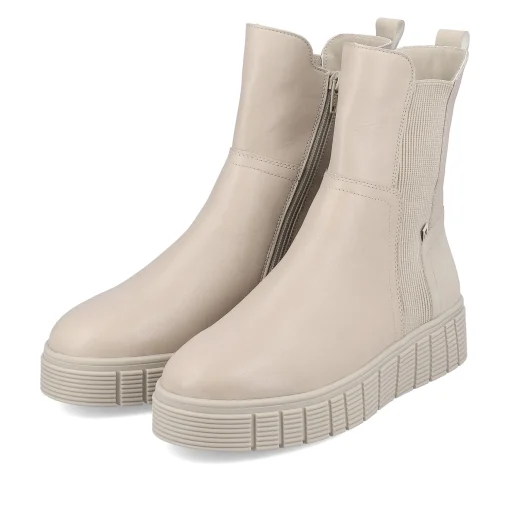 Rieker Damen Chelsea Boots linen
