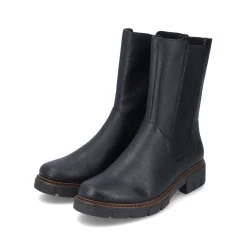 Rieker Damen Chelsea Boots tiefschwarz