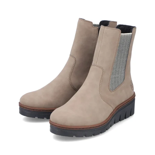 Rieker Damen Chelsea Boots champagner
