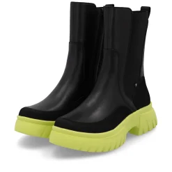 Rieker Damen Chelsea Boots urbanschwarz-neongrün
