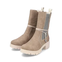 Rieker Damen Chelsea Boots beigebraun