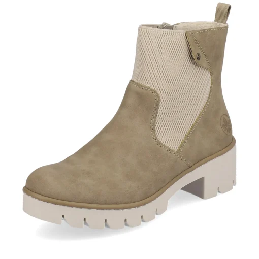Rieker Damen Chelsea Boots beigebraun