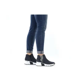 Rieker Damen Chelsea Boots dunkelblau