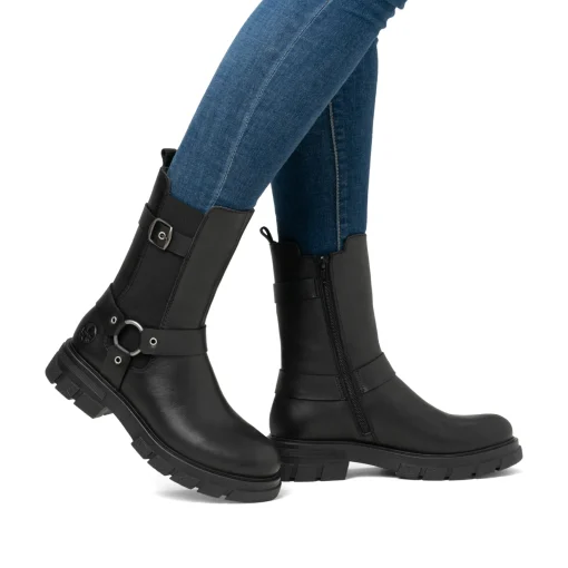 Rieker Damen Chelsea Boots mitternachtsschwarz