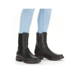 Rieker Damen Chelsea Boots tiefschwarz