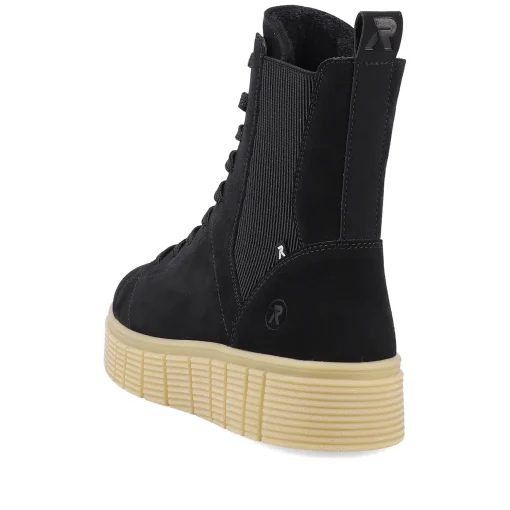 Rieker Damen Chelsea Boots urban-black sand-beige