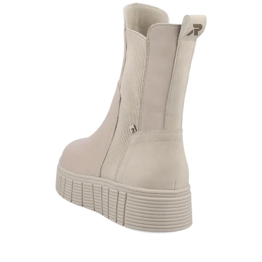 Rieker Damen Chelsea Boots linen