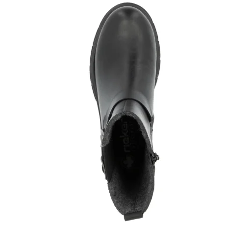 Rieker Damen Chelsea Boots mitternachtsschwarz