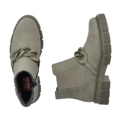 Rieker Damen Chelsea Boots armeegrün