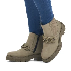 Rieker Damen Chelsea Boots armeegrün
