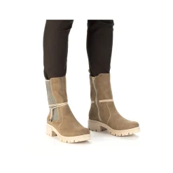 Rieker Damen Chelsea Boots beigebraun