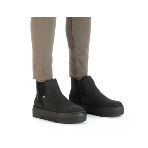 Rieker Damen Chelsea Boots tiefschwarz