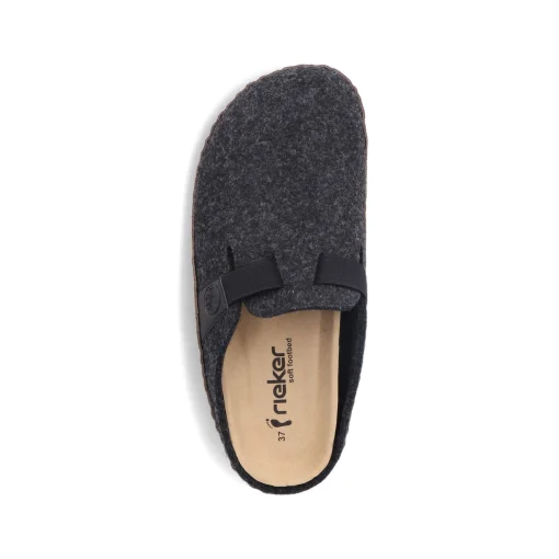 Rieker Damen Clogs asphaltschwarz