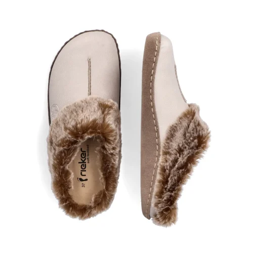 Rieker Damen Clogs hellbeige