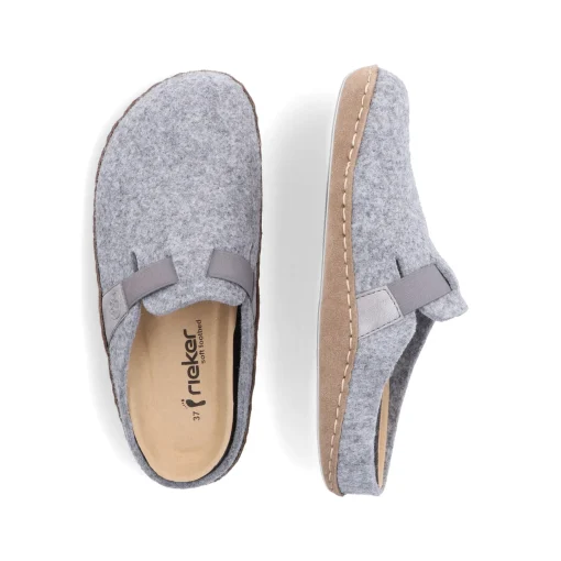 Rieker Damen Clogs hellgrau