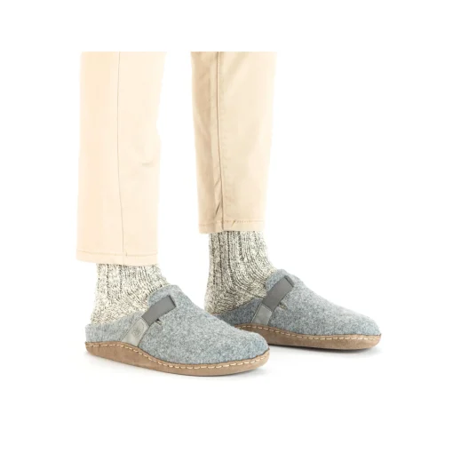 Rieker Damen Clogs hellgrau
