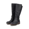 Rieker Damen Hochschaftstiefel tiefschwarz
