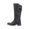Rieker Damen Hochschaftstiefel nachtschwarz
