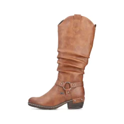 Rieker Damen Hochschaftstiefel karamellbraun