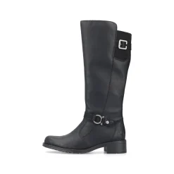 Rieker Damen Hochschaftstiefel nachtschwarz