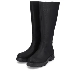 Rieker Damen Hochschaftstiefel tiefschwarz