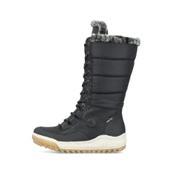 Rieker Damen Hochschaftstiefel asphaltschwarz