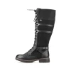 Rieker Damen Hochschaftstiefel tiefschwarz